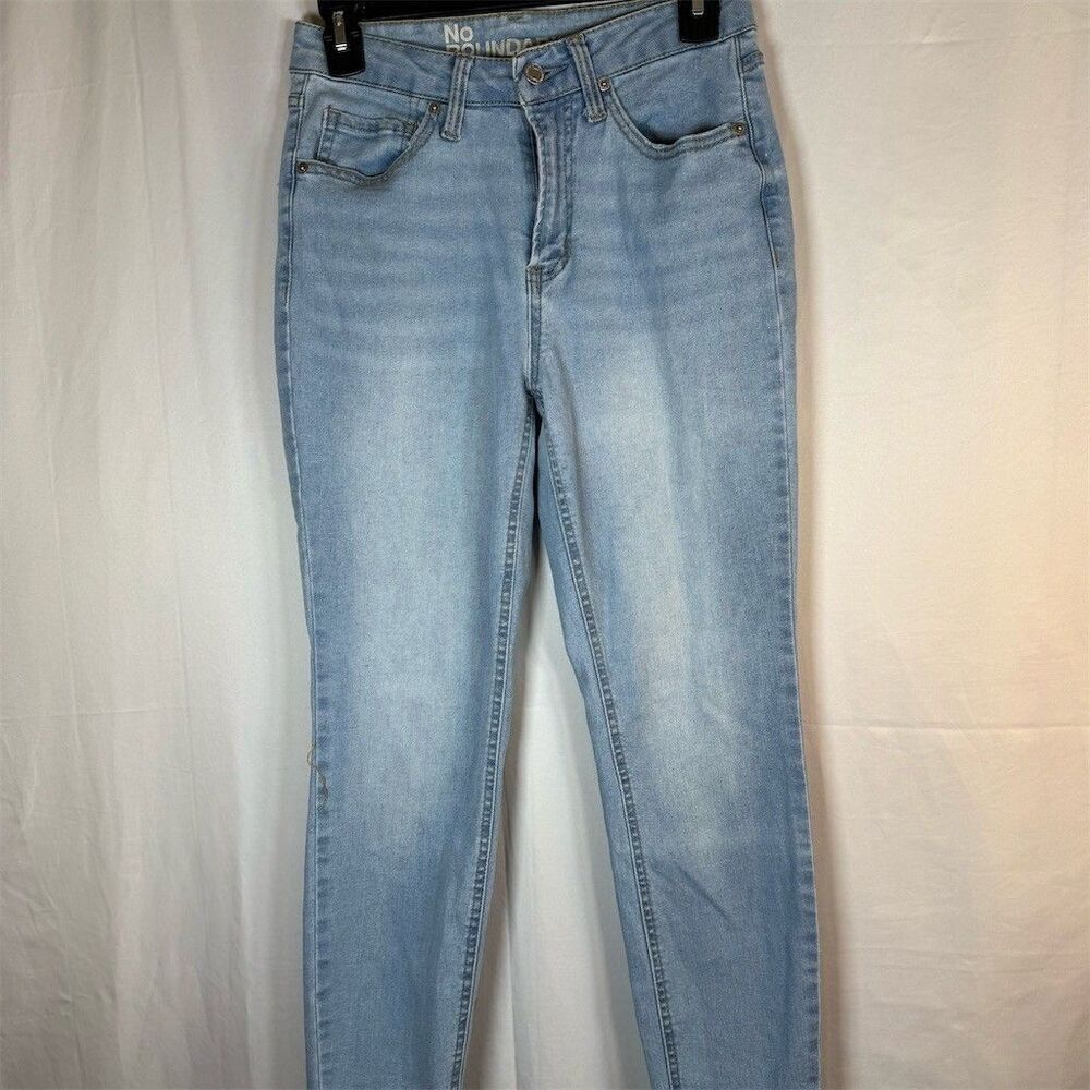 No Boundaries Jeans Womens Juniors Size 4 Light Wash Blue Skinny Mid